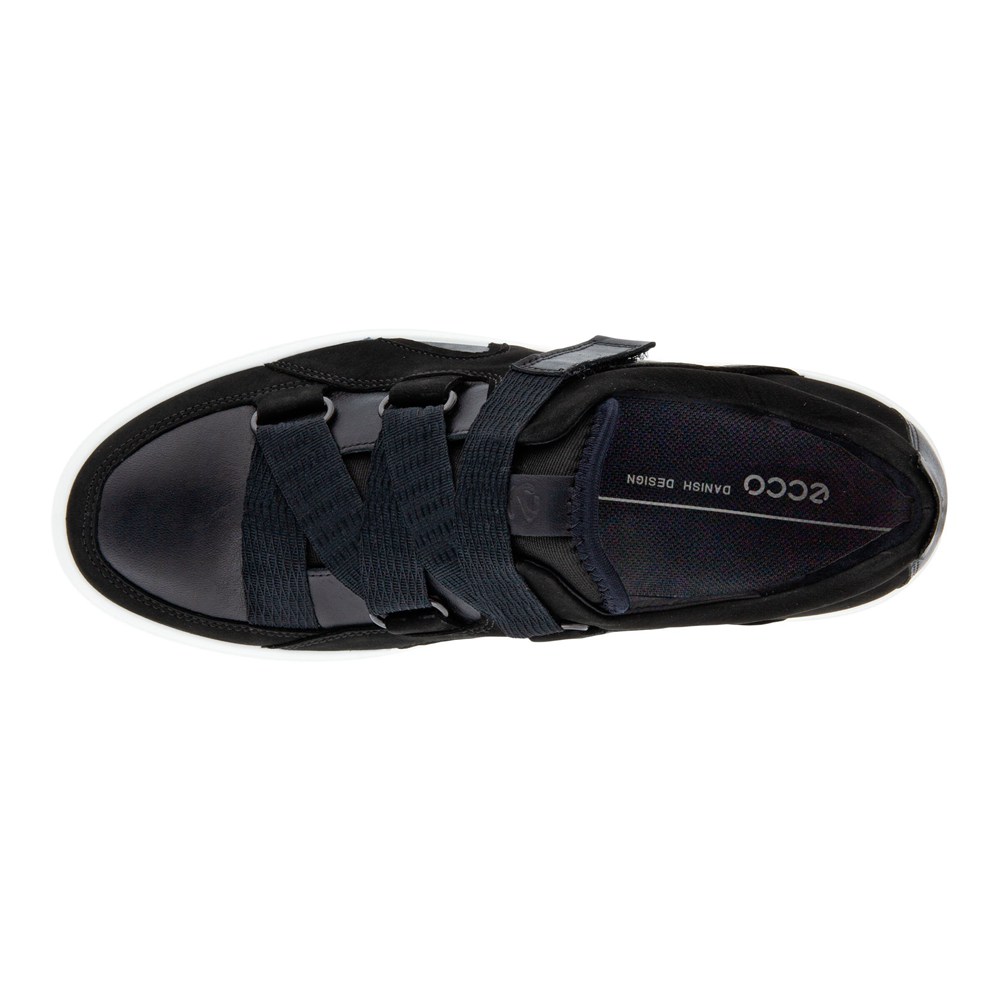 ECCO Womens Sneakers Black - Soft 7 Wedge - CBN-083657